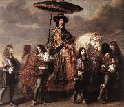 LE BRUN, Charles Chancellor Sguier at the Entry of Louis XIV into Paris in 1660 sg oil painting artist